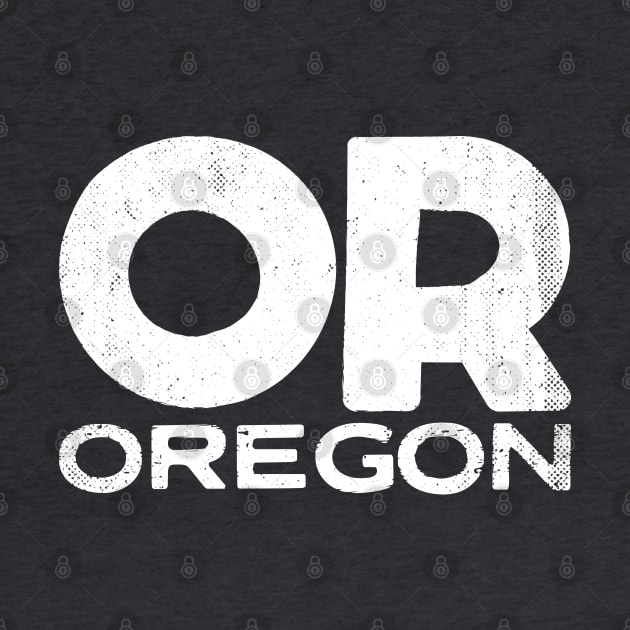 OR Oregon Vintage State Typography by Commykaze